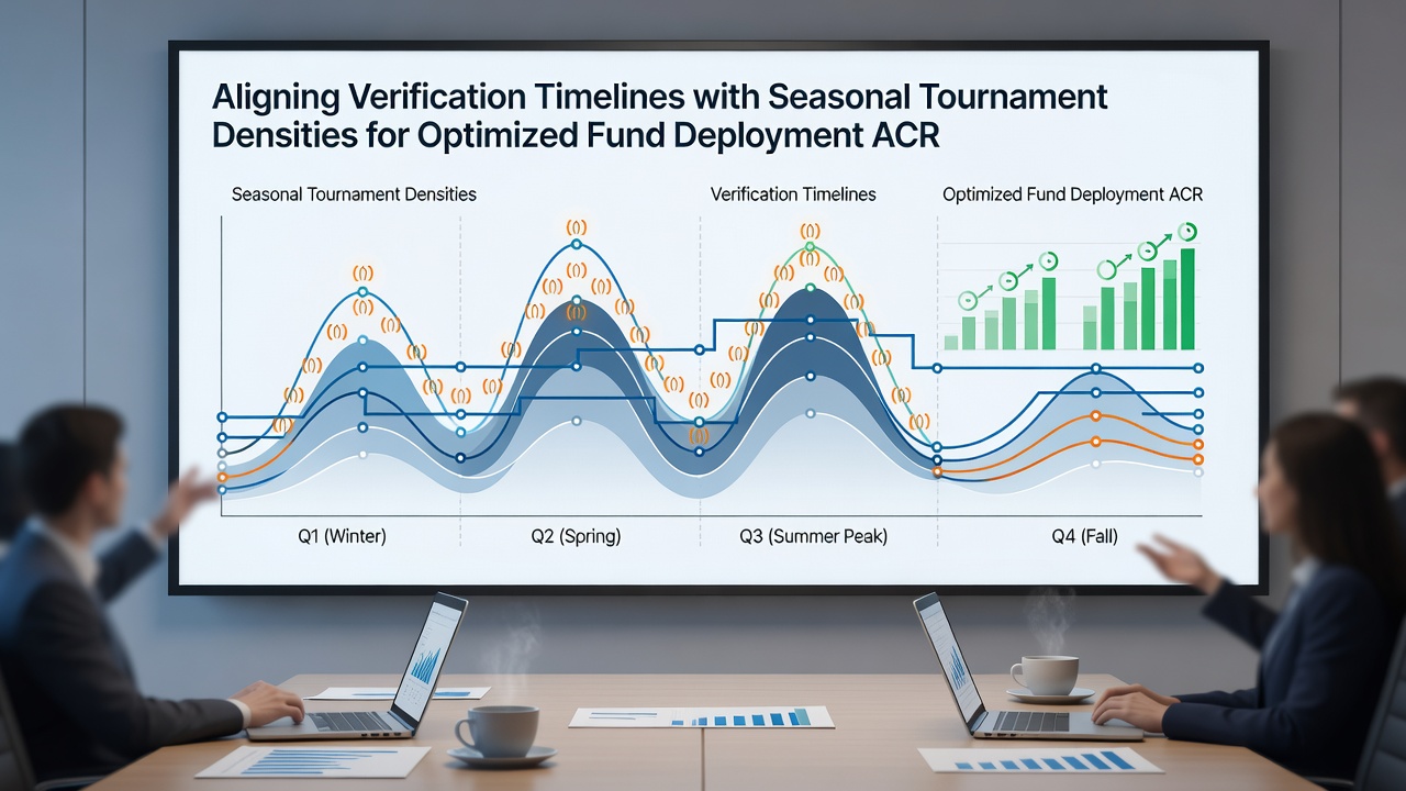 Timeline chart illustrating verification steps aligned with cricket tournament calendar