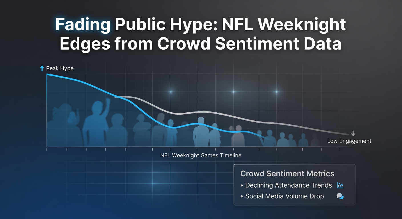 Graph showing NFL public betting percentages versus line movement on Thursday night games, highlighting edges for contrarian bettors