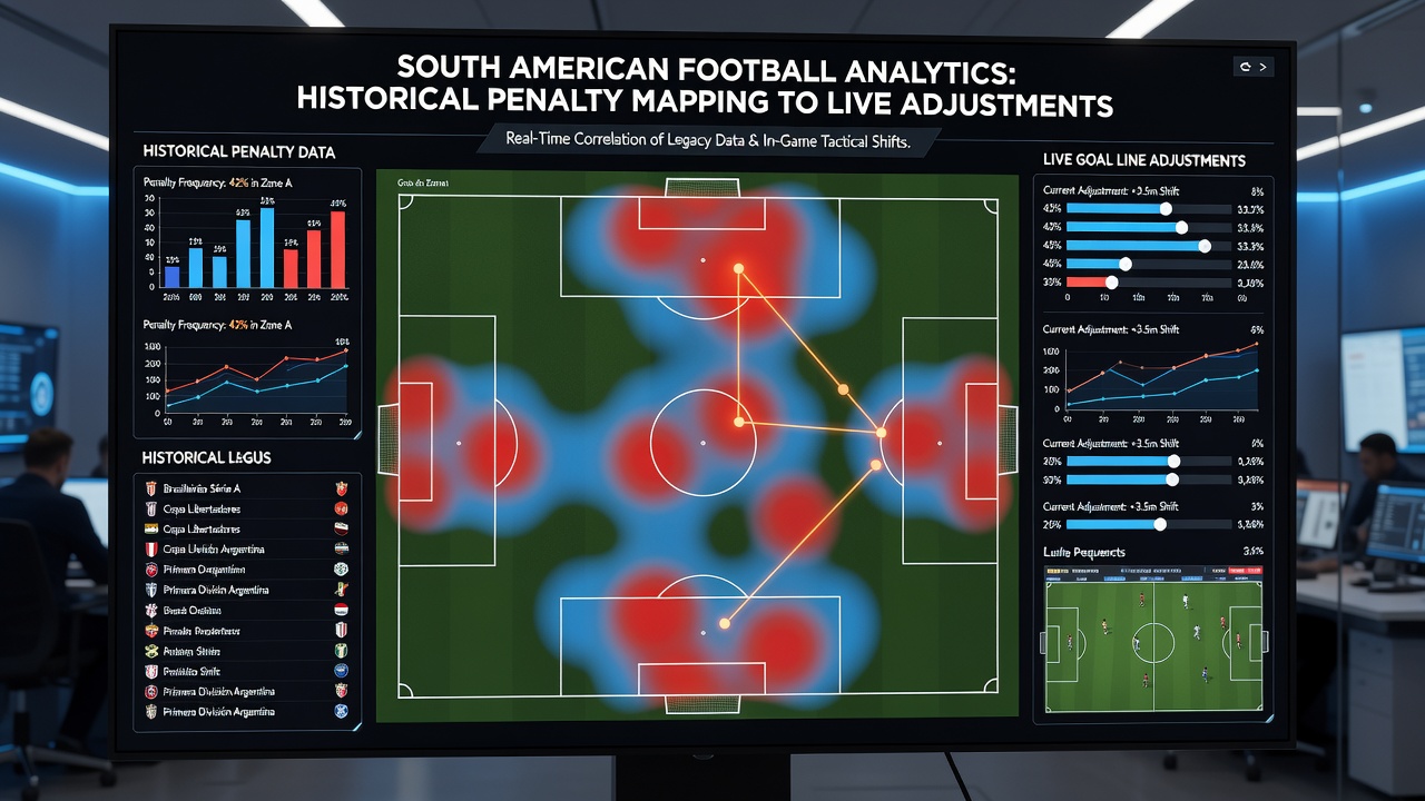 Live goal line adjustment chart for South American matches